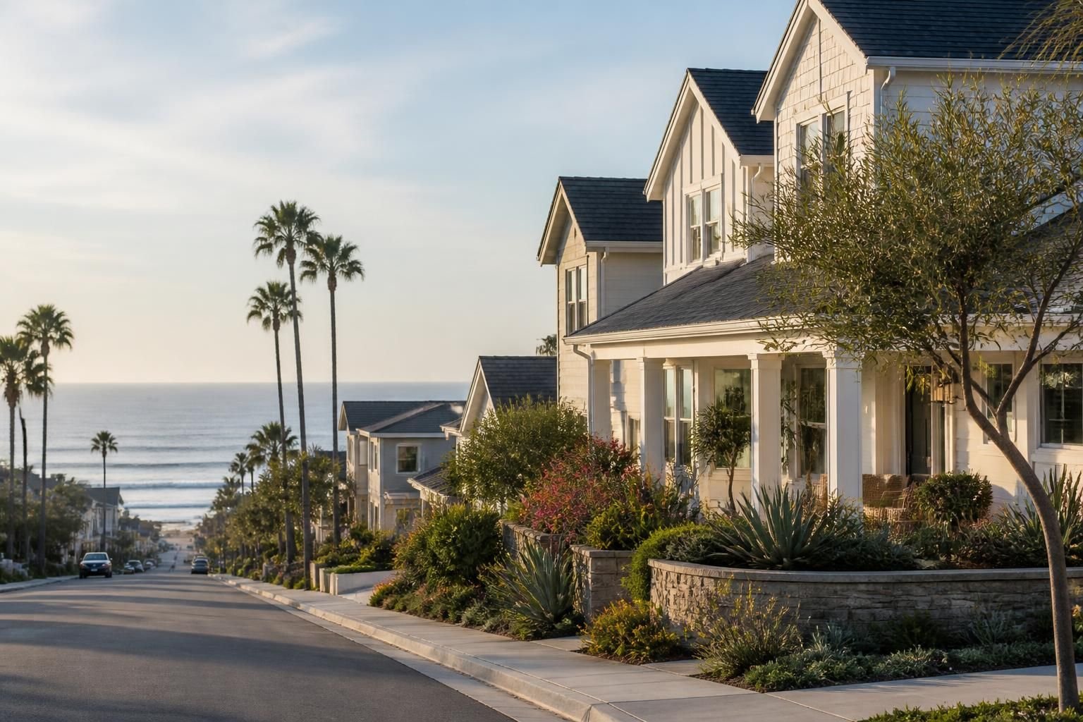 Coastal residential neighborhood in Oceanside, California.